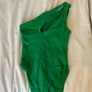 Zara green bodysuit